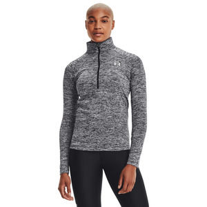 Women's Under Armour Tech Half-Zip Twist Long-Sleeve Pullover - Black L